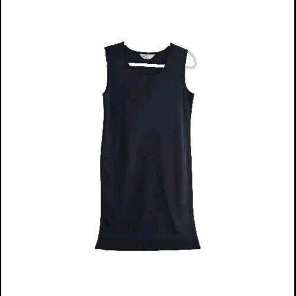 Exclusively For Misook Dress Medium Black Acrylic Knit Sleeveless Old Money